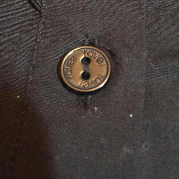 🌺 Ravel button up black sleeveless top size Small - Picture 4 of 5